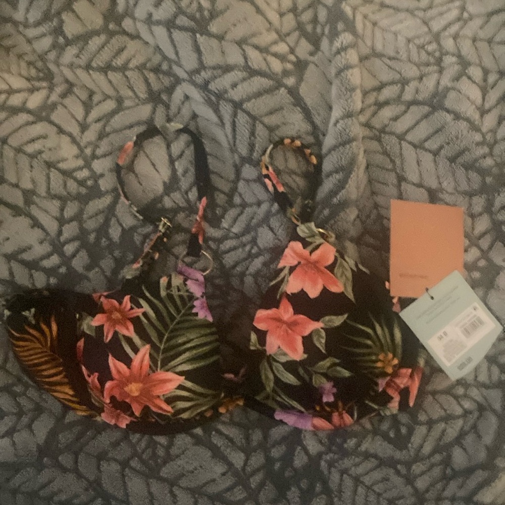 Shade & Shore Black and Pink Bikini